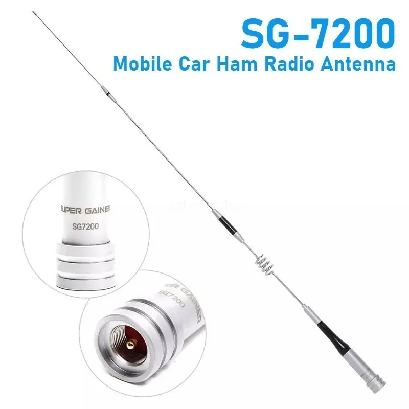 Diamond SG-7200 Mobile Car Ham Radio Antenna 144/430MHz Dual Band Antenna 150W 3.2/5.7dB PL259 Connector Transceiver Ham Amateur