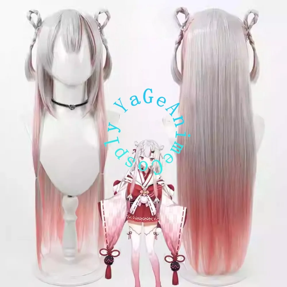 

Ya GeHololive Nakiri Ayame Cosplay Wig Miko Shrine Maiden Style Anime Games Carnival Party Synthetic Heat Resistant Hair