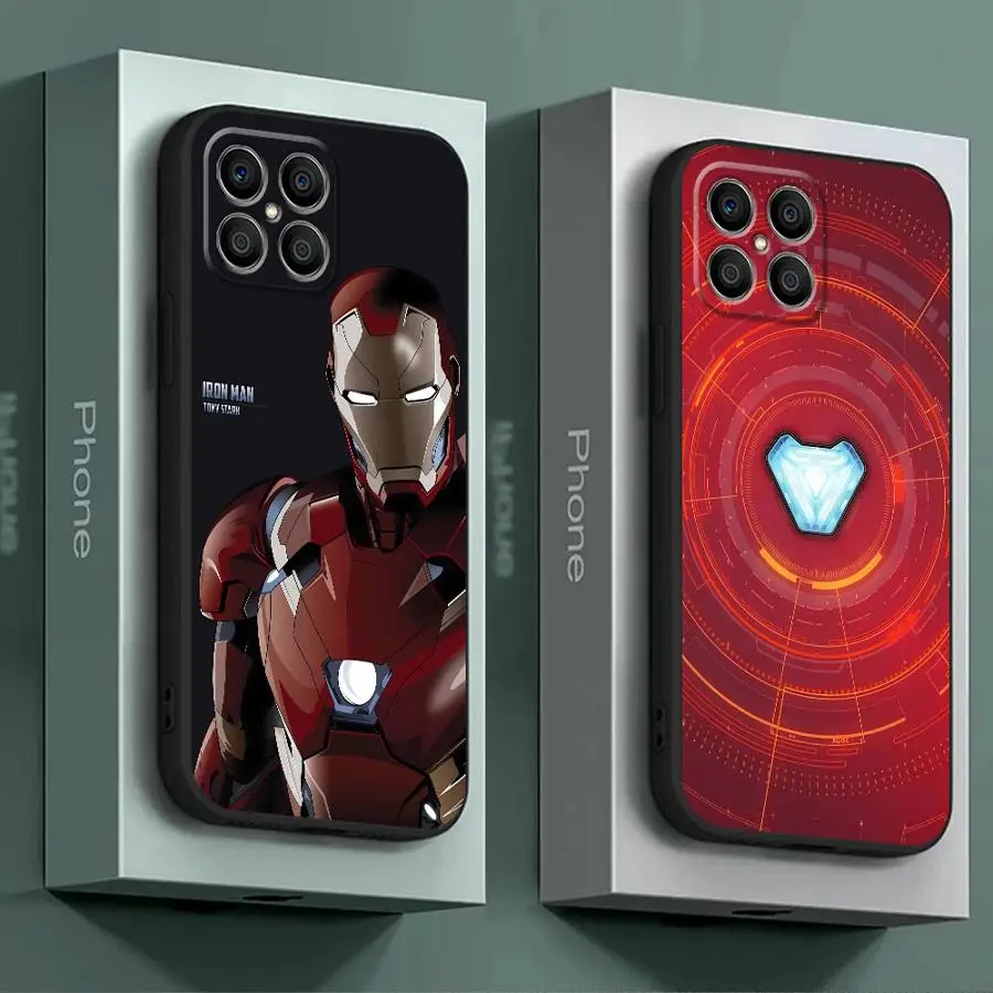 Marvel Iron Man Cover Phone Case for Honor 8X 70 90 Pro X6a X7b X8a X9b Magic5Lite Magic5 Pro TPU Soft Shell