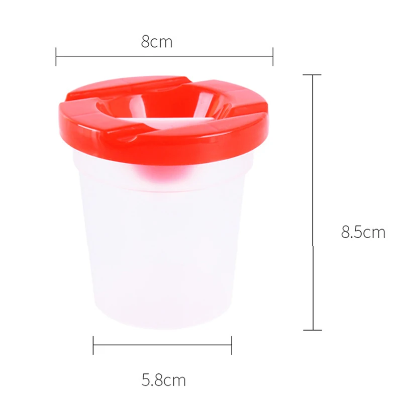 Brush Washing Bucket Multi-Use Paint Brush Basin with Palette Brush Holder Painting Pen Wash Cup Art Supply - Image 5
