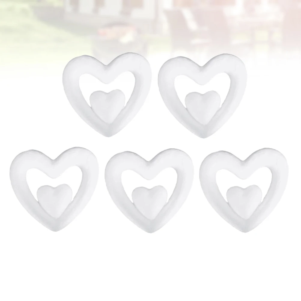 

Heart Shaped Hanging Decorations White Artificial Wedding Pendant for Valentine's Day Home Bar Club Restaurant Hotel