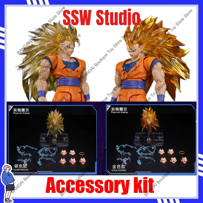 

Новая коллекционная статуэтка SSW Scout Workshop Dragon Ball SHF Super Saiyan SSJ3: скульптура головы с эффектом драконьего кулака, подарок для коллекционеров