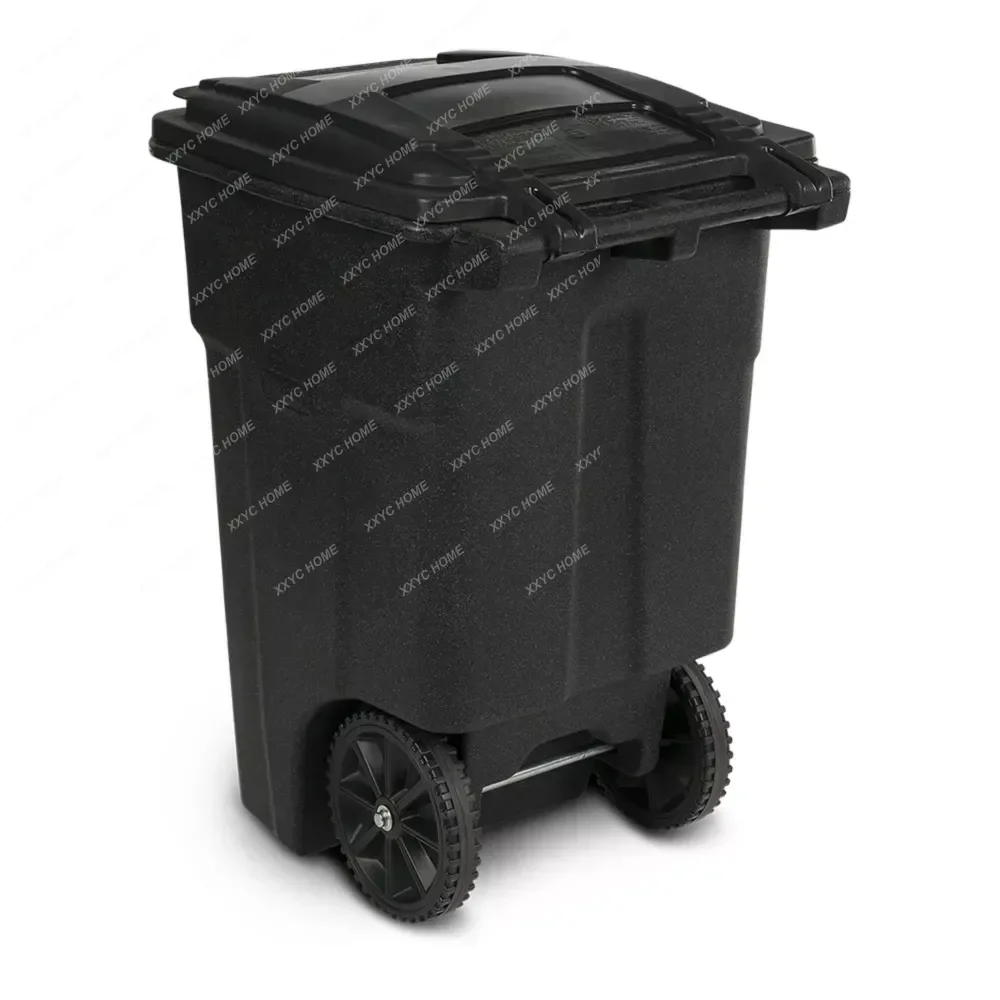 

Toter 48 Gal. Trash Can Blackstone with Wheels and Lid