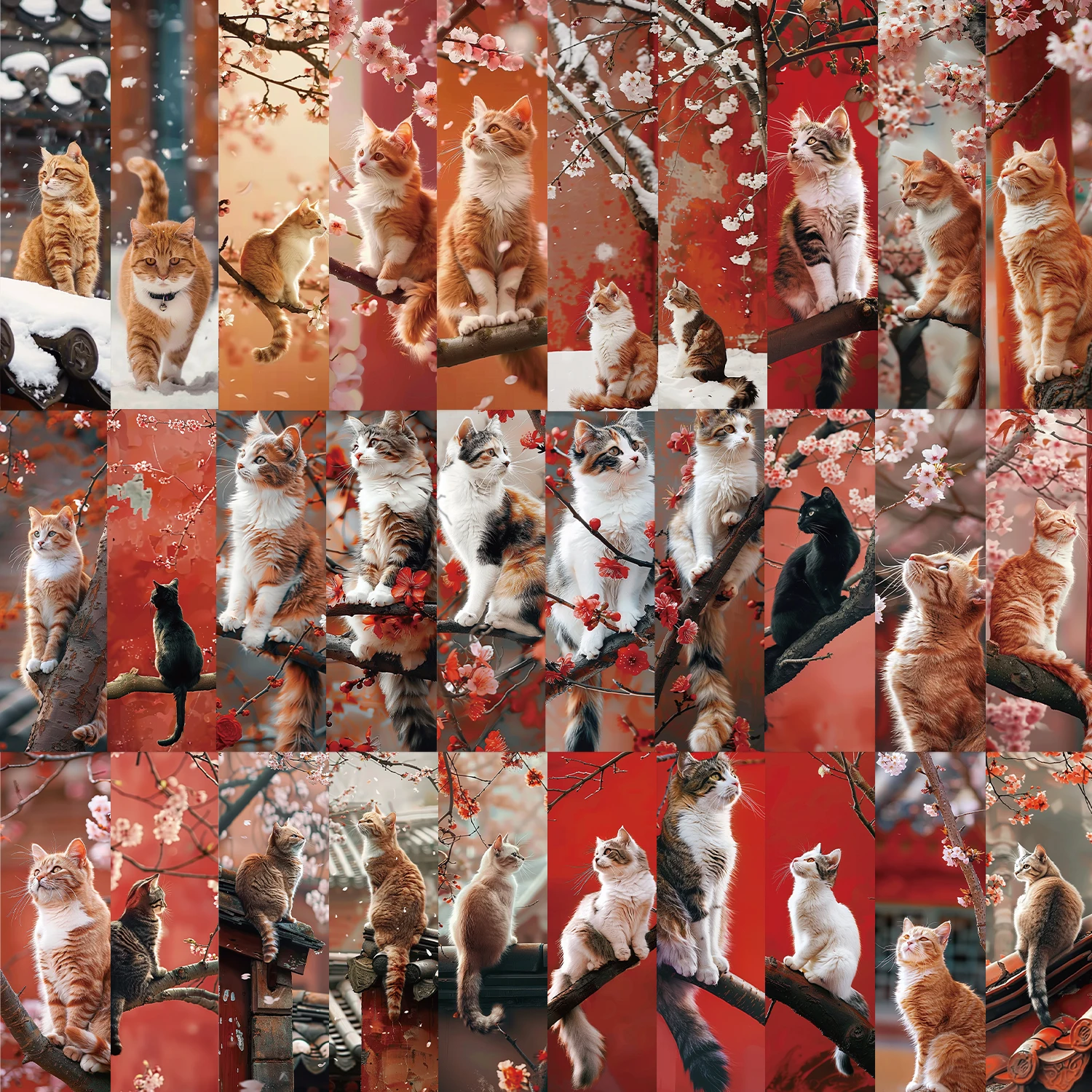 30 Stuks Cartoon Schattige Meme Katten Bladwijzers Lezen Pagina 'S Boek Markeringen Kaart Student Levert Geschenken Kawaii Dieren Bookmark ﻿