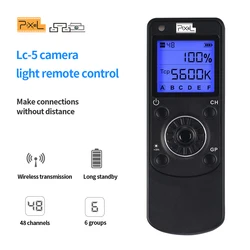 Pixel LC-5 Wireless Photography Light Remote Control For K80/P45C/P45PRO LED Video Light Photography Accessories