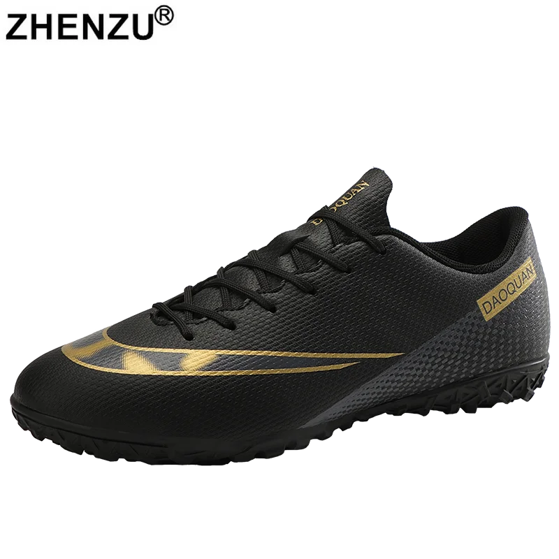 ZHENZU Size 32-47 Men Football Boots Kids Soccer Shoes Boy Girl AG/TF Ultralight Soccer Cleats Sneakers