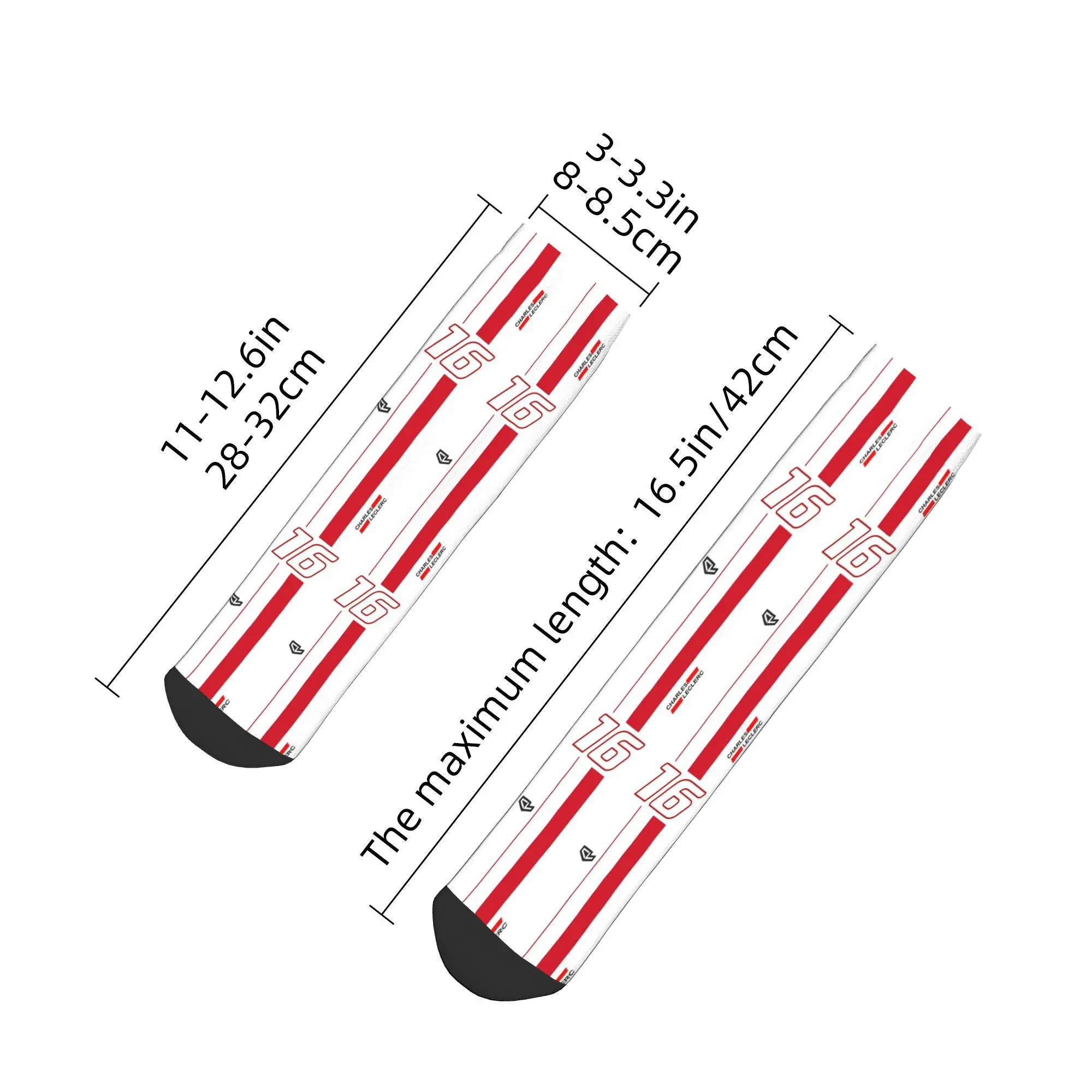 Charles Leclerc Ferrari F1 Monaco Flag Socks Harajuku Stoking Berkualitas Tinggi Aksesori Kaus Kaki Sepanjang Musim untuk Pria Wanita