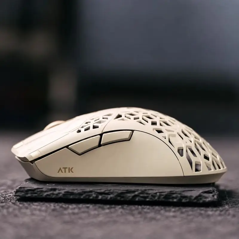 Original ATK F1 Phantom Master Carbon Fiber Hollow‑Shell Wireless Mouse Light‑Weight Ergonomic Esports Game Mouse for Small Hand