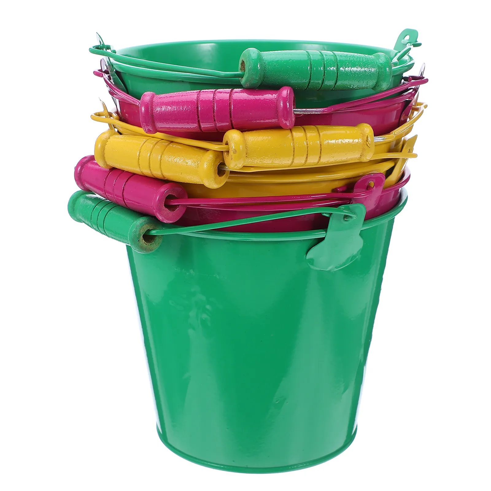 6pcs-play-sand-bucket-playthings-kindergarten-fishing-mini-bucket-for-kids-child-sand-beach-pool-parties