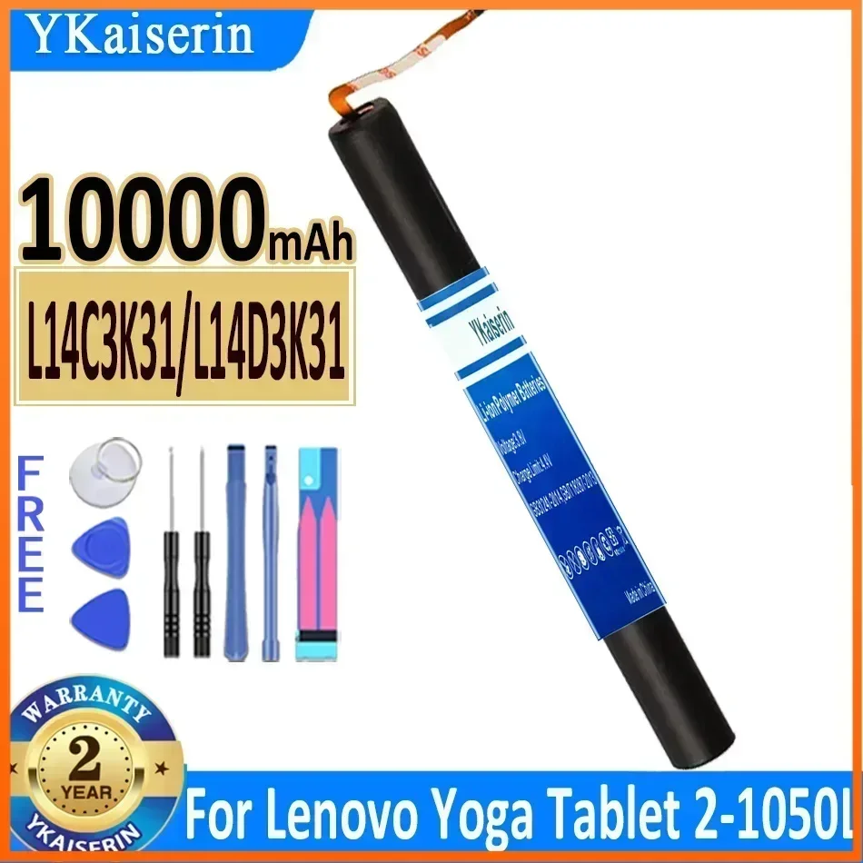 

YKaiserin L14C2K31 L14C3K31 Battery for LENOVO YOGA Tablet 2-830L 2-830LC 2-830F 2-851F 2 830L 830F 830LC YT2-830F/2-1050L 1050F