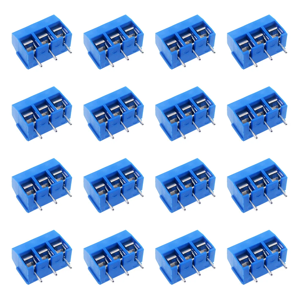 10/50PCS PCB Terminal Block Stecker Pitch 5,0mm KF301 Gerade Pin 2P 3P Schraube PCB terminal Blöcke Stecker Sortiment Kit
