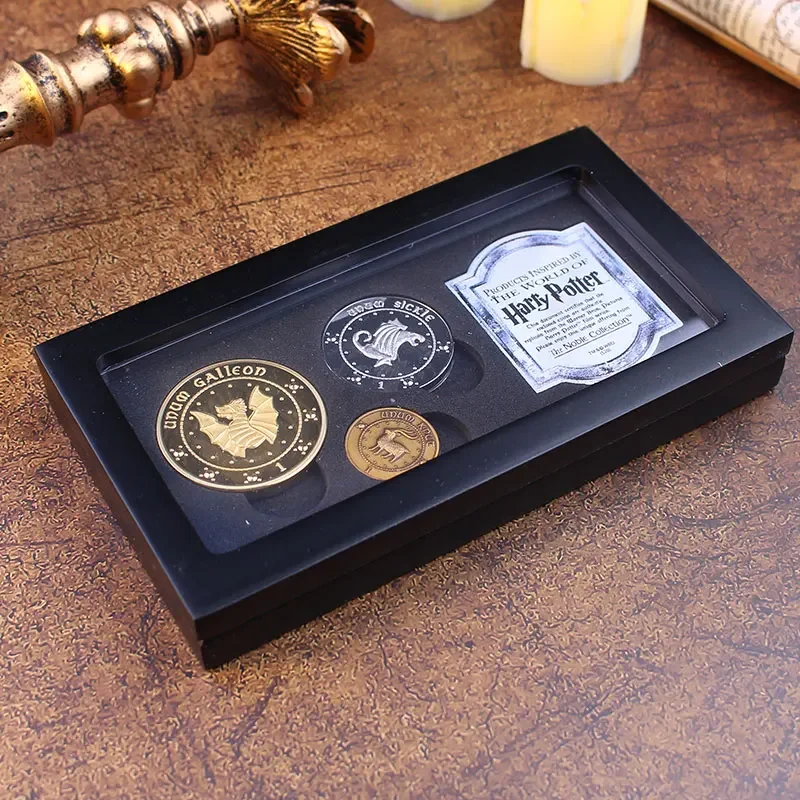 3pcs Harries Gringotts Potters Delicate Gold Coin Hogwarts Commemorative Coin Collection Halloween Lucky Coin Children Like It