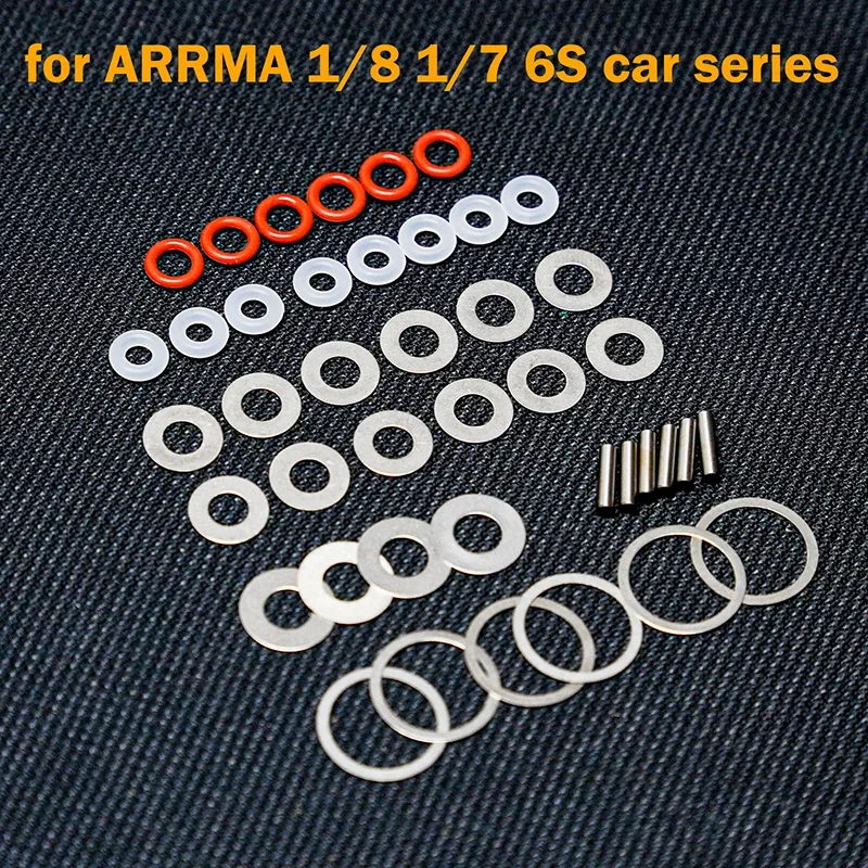 Washer O-Ring shim Pin Repair Accessories Pack for 1/7 1/8 RC ARRMA KRATON V6 EXB BIG ROCK NOTORIOUS OUTCAST Upgrade Parts
