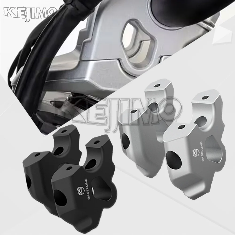 

Motorcycle Handlebar Riser Clamp Extend Adapter For BMW R1300GS Trophy 2024-2025 Accessories Offset Handle Bar Risers Clamps