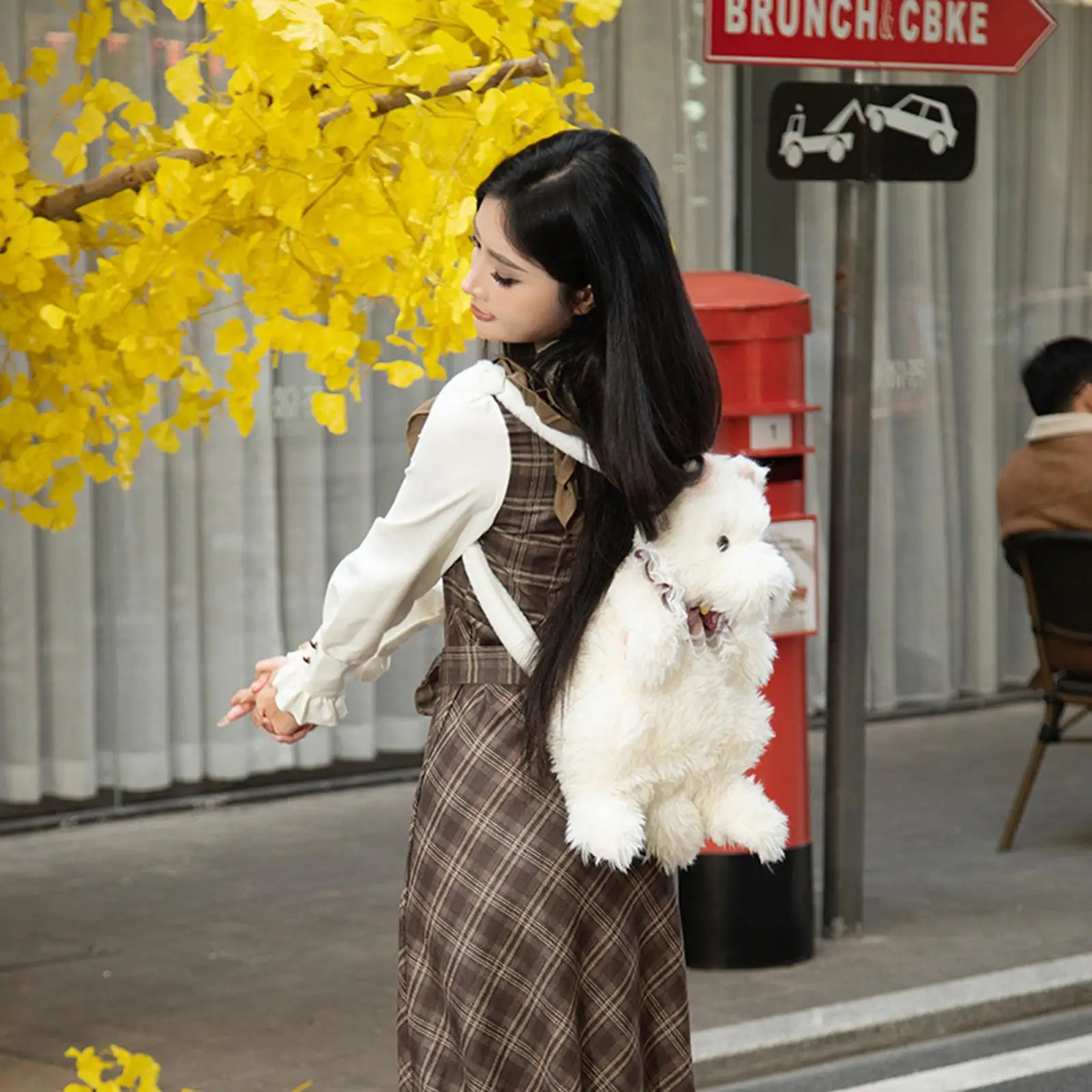 

Милый рюкзак для куклы с маленькой собакой, стильный забавный рюкзак с героями мультфильмов для вечеринки, любителей домашних животных, уличный подарок на годовщину ребенка на день рождения