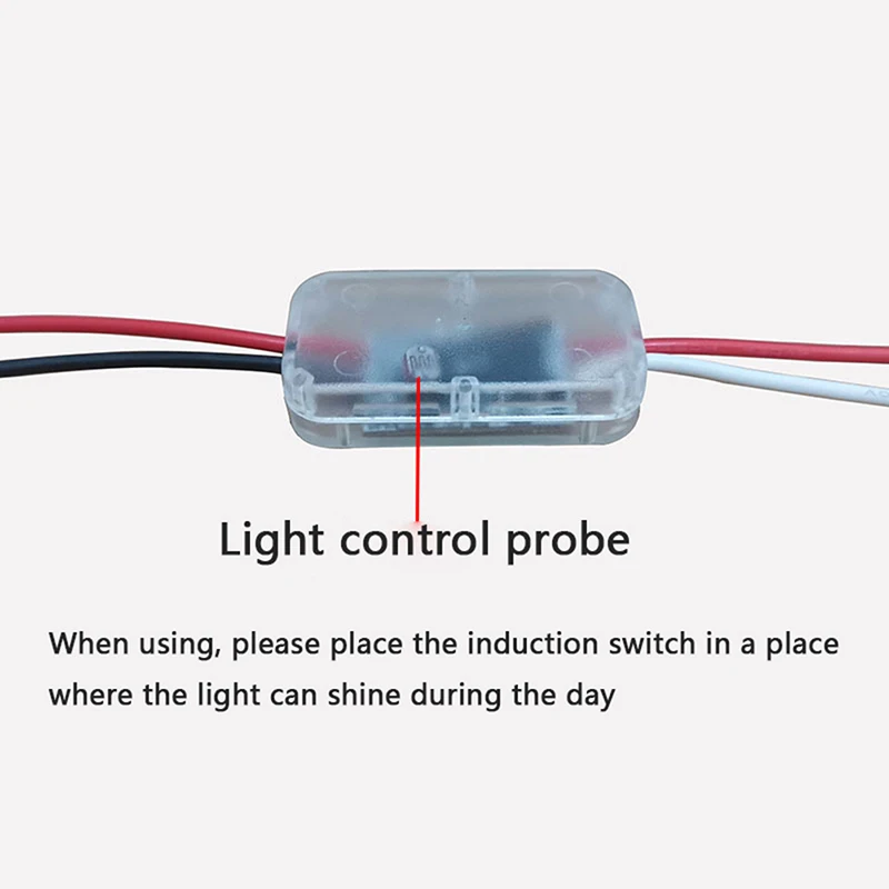 DC 3.7V 5V 12V 24V 5A Light Sensor Switch Only Work In Night Automatic Auto on Off Photocell Street Light Switch