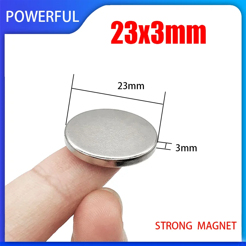 2~50PCS 23x3mm Round Neodymium Magnet Rare Earth Strong Powerful Permanent NdFeB Magnets 23mm x 3mm 23*3mm