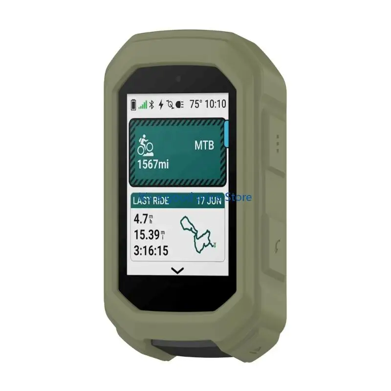 Cycle Computer Device Encasement Case Flexible Skin Shockproof Construction For Mountain Bike Cyclometer Adventure