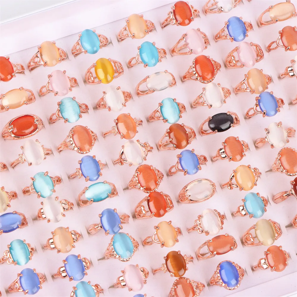 10 Teile/los Mode Vintage Bunte Natürliche Stein Strass Ringe Für Frauen Männer Böhmen Kristall Mix Stil Schmuck Party Geschenke