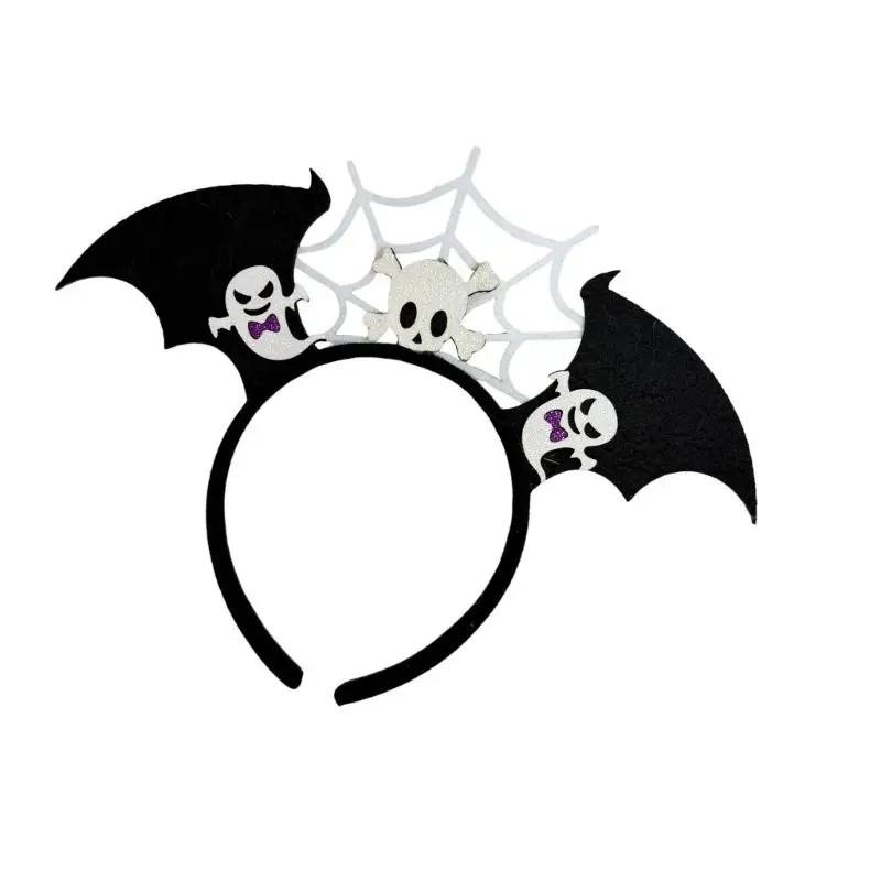 31BB Costume Headband for Halloween Parties and Photos, Winged Hair Decoration with Easy Wear and Themed Party