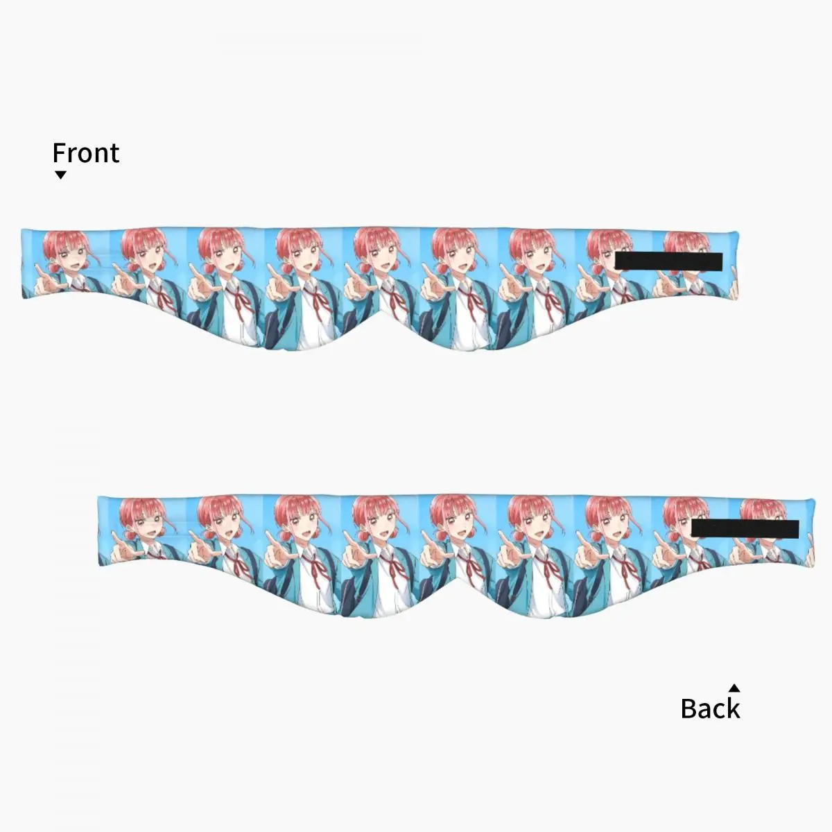 Blue Box Hina Chono Anime sleep mask Light Blocking Portable Eye Cover for Girls Boys Office Nap Party Gift Eyeshade eyepatch view 3