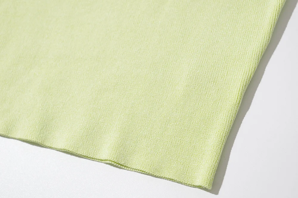 Withered 2024 Ins Blogger High Street Knitted Sexy Camisole Crop Tops Cotton Colorful Summer Beach Short Tshirts Women