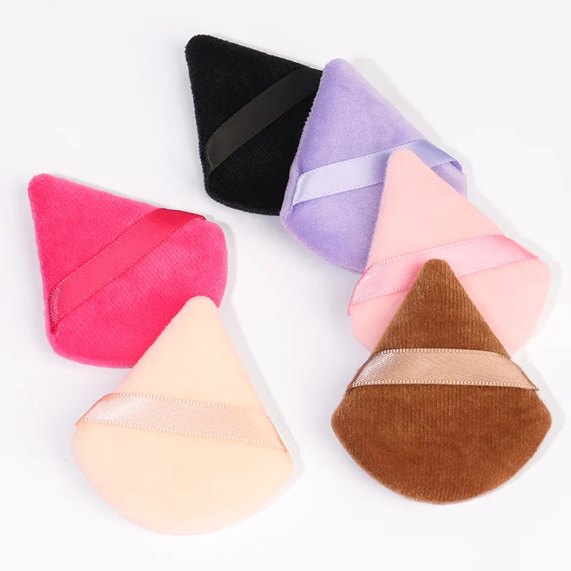 20 pezzi di spugna a triangolo, spugna colorata per trucco viso, per l'impostazione e la miscelazione di polvere sciolta, strumenti di bellezza per soffio di polvere morbida