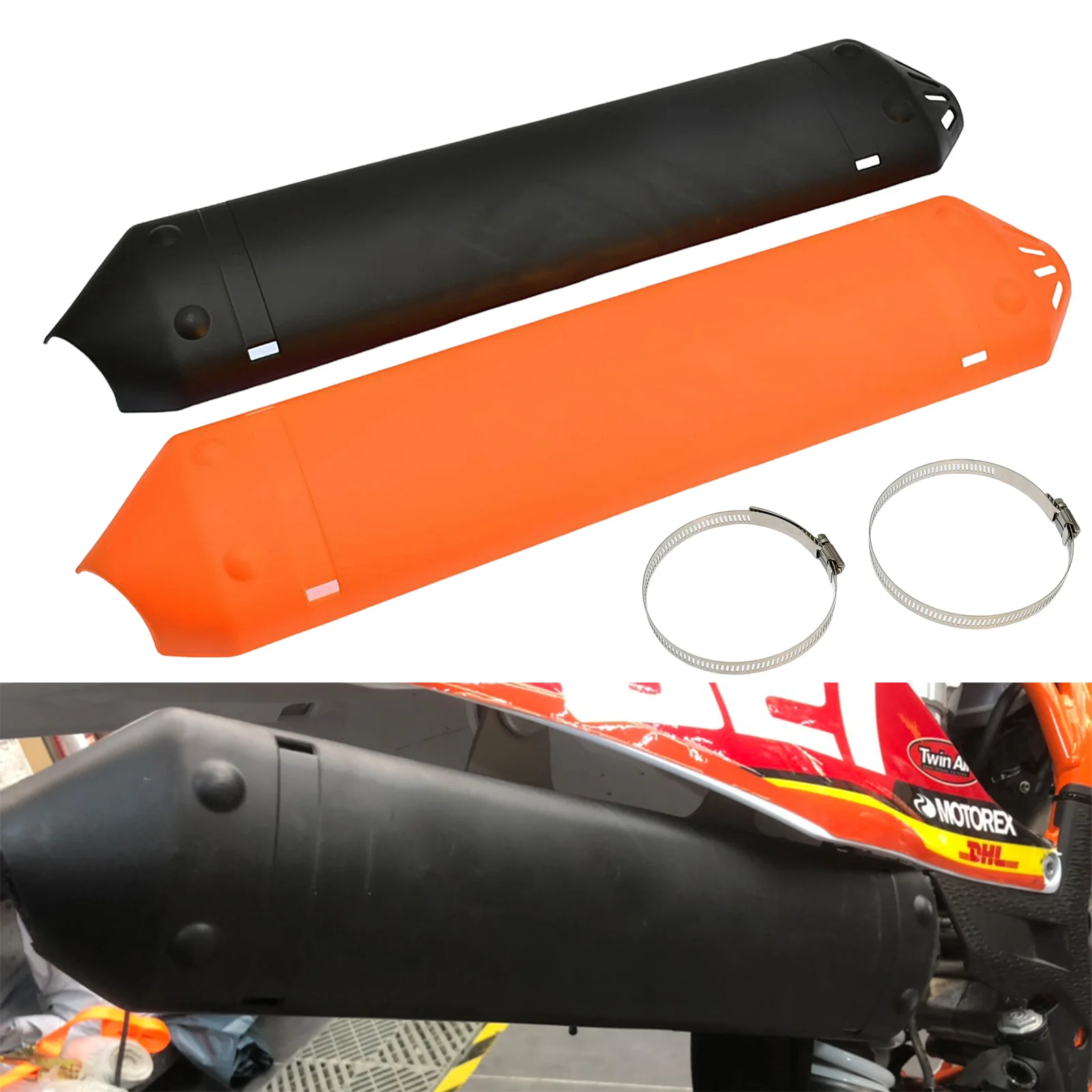 Motorcycle For KTM EXC 250 300 TPI XC XC-W For Husqvarna TE250 TE300 2T 2020 2022 2023 2024 Heat Shield Exhaust Protective Cover