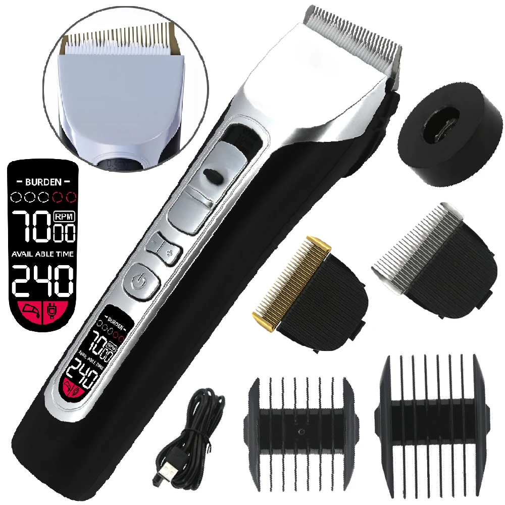 Cordless Hair Trimmer for Men,Unique Shaped,Moving Blade, Hair Clipper,Salon Hair Cutting Machine