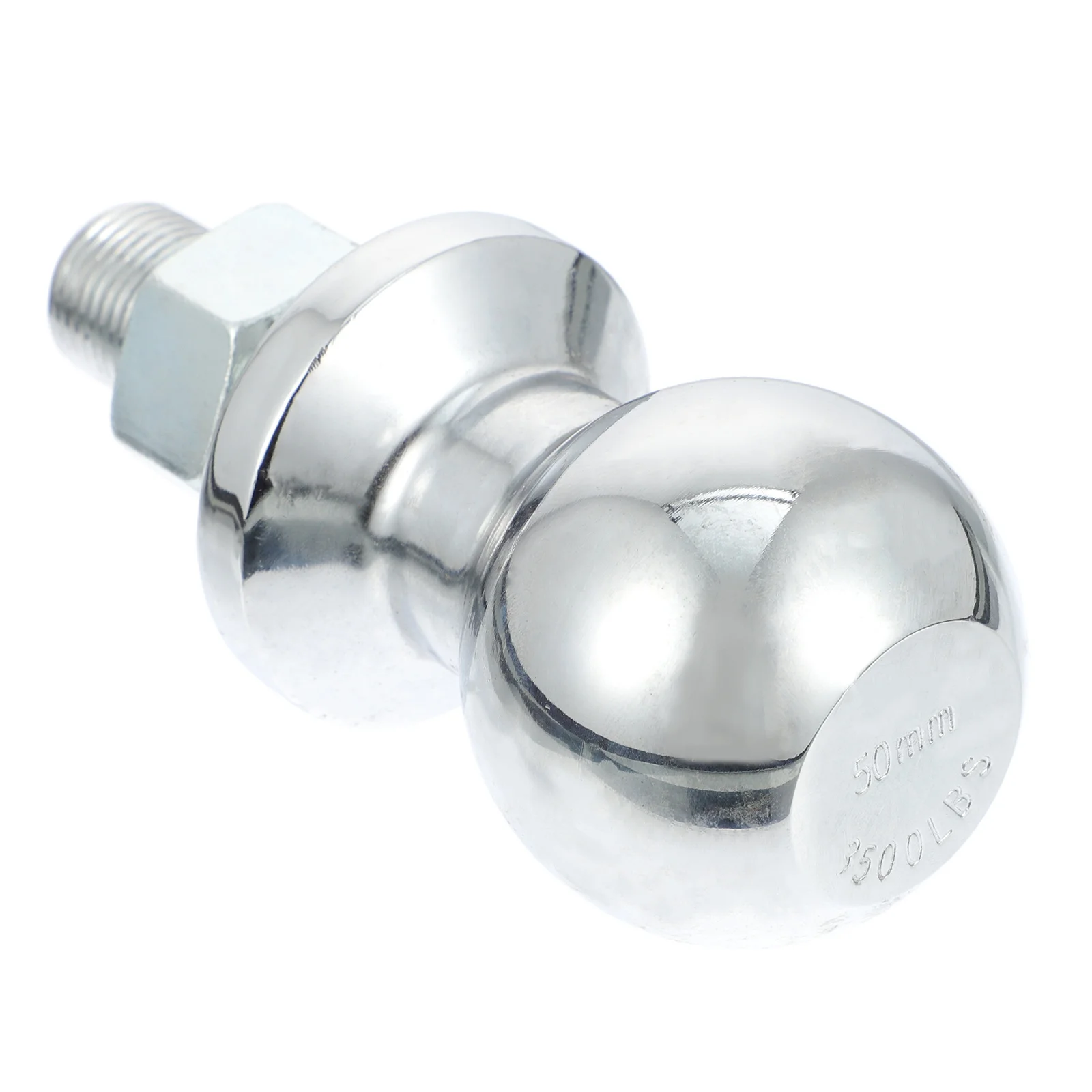 

Trailer Hitch Ball 50Mm Heavy Duty Galvanized Chrome Tow Ball for Secure Towing Trailer Parts Replacement Rv Boat Hitch