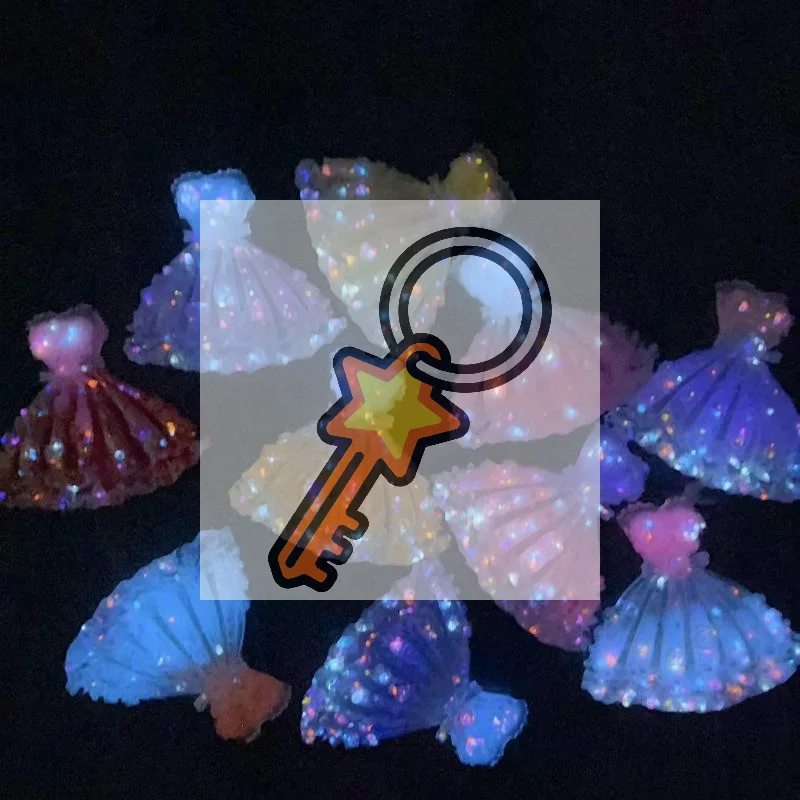 

5/10Pcs Luminous Resin Tiny Dress Charms Non-porous For DIY Pendants/ornaments Craft Clothing/bag Decoration Accessories