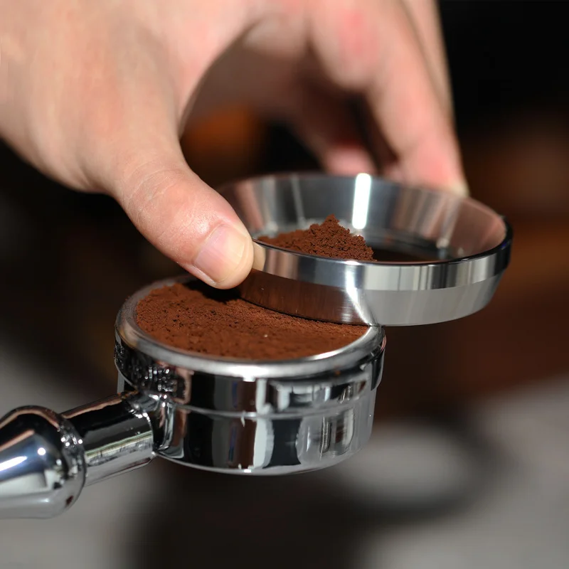 51/53mm Stainless Steel Anti-Splash Coffee Dosing Ring For Portafilter Coffee Basket
