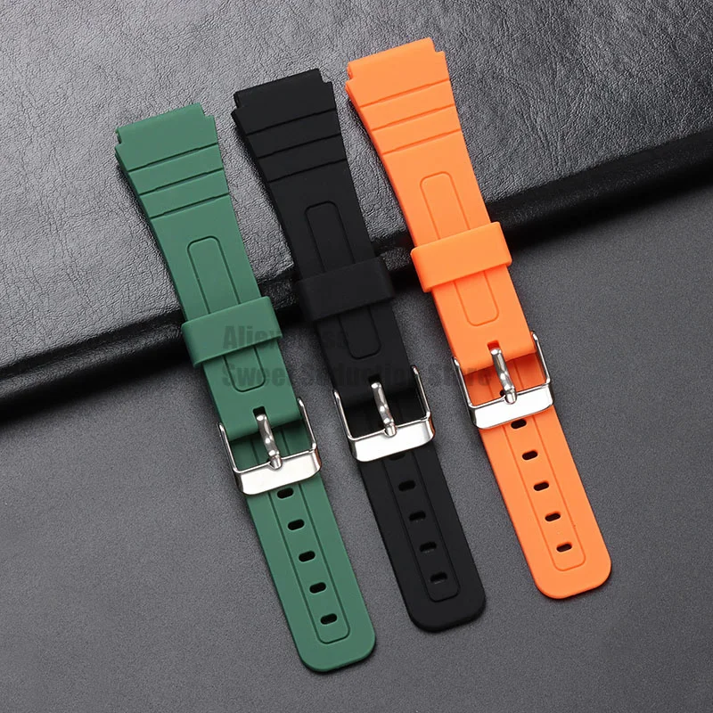 Watch Strap for Casio F105 F108 F84 W800H SGW400 A158 A168 AE1200 AE1300 Replacement Sport Bracelet Silicone Rubber Watch Band