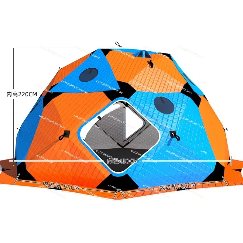 

Octagon thickened cotton spherical ice fishing tent outdoor winter fishing camping equipment is warm in winter and coldproof