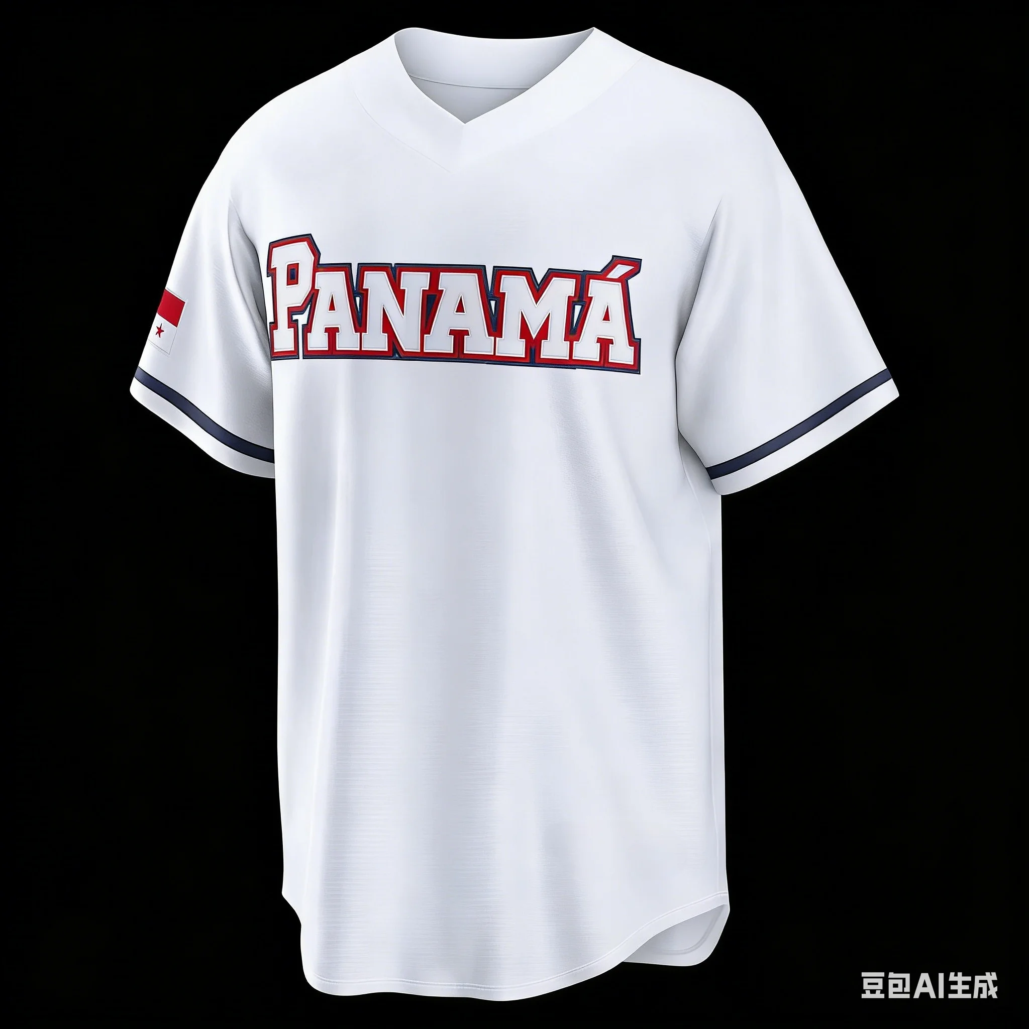 2026 Panama Baseball Jersey Men's White Navy Red Trim Panamá Baseball Shirt Short Sleeve Fan Version Sportswear