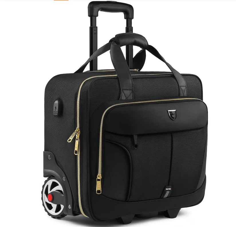 Men Carryon hand Luggage Tote Men business Travel Trolley Bag Rolling Luggage Suitcase Underseat Short Trip Travel Trolley Bags