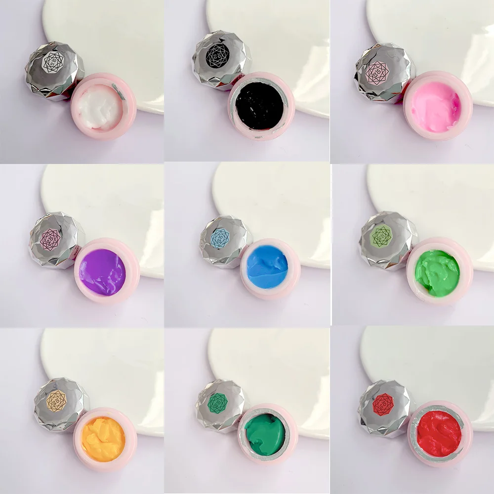 

12Colors Sculpture Nail Gel Carved Plasticine UV Glue Varnish DIY Nail Art Painting Glue 3D Embossment Gel For Manicure CA11-1