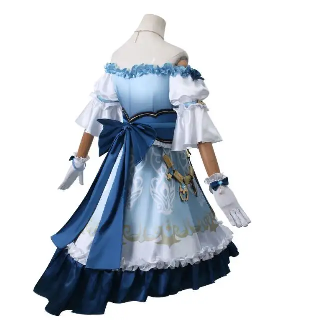 Nilou Cosplay Fantasia Lolita Vestido para Mulheres, Traje Game Genshin Impact, Saias Adulto, Perucas, Roupa de Halloween