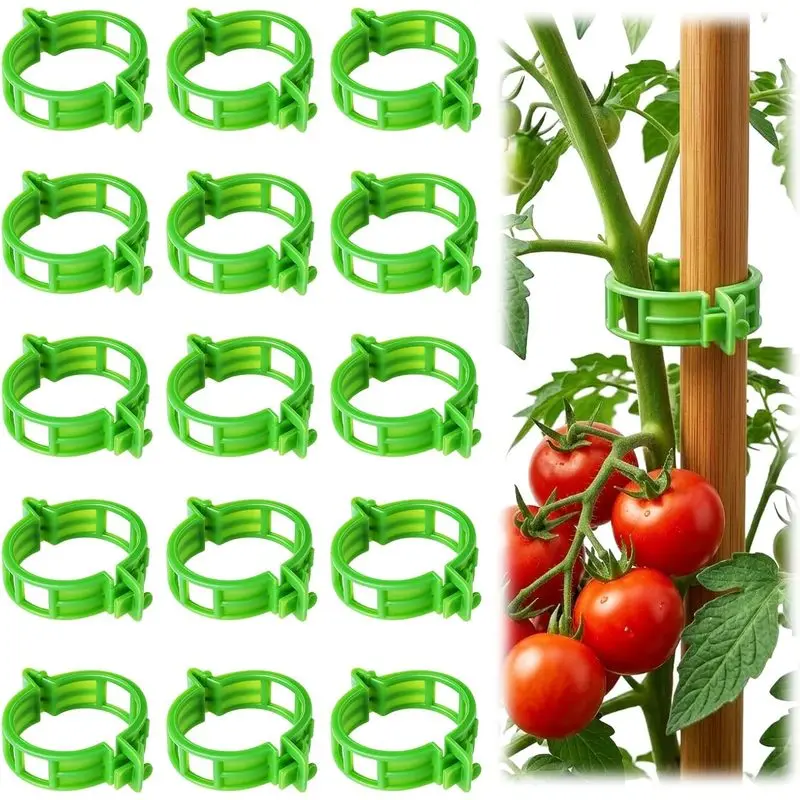 100 A plant tomato clip for mountain climbing,Plastic grid plant support clips for garden use,Reusable clips are used to support