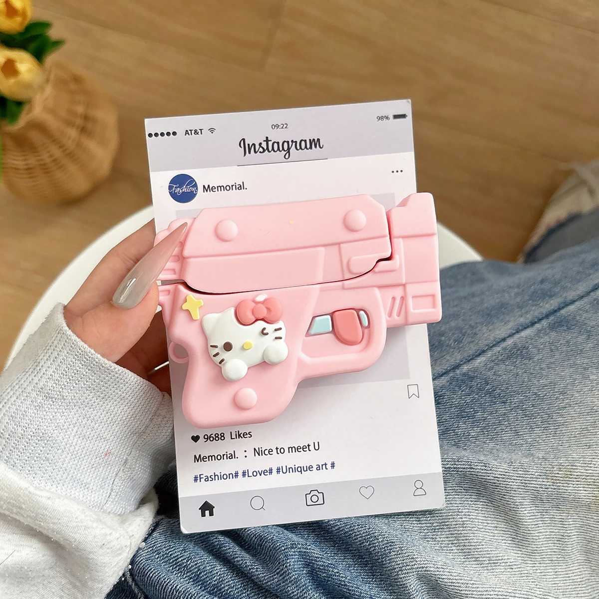 

Pink Hello Kitty new headphone case for Samsung Galaxy Buds3 3pro fun and personalized silicone headphone protective case