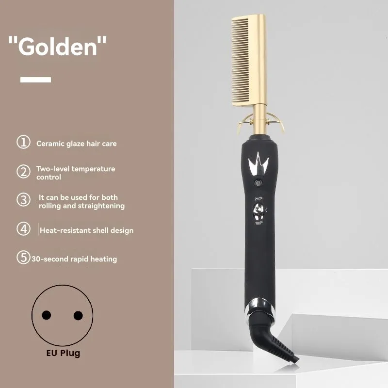 

Выпрямитель-расческа B82B-EU, 38 Вт, двойное напряжение 110-220 В, электрический инструмент для укладки волос, для влажных и сухих волос