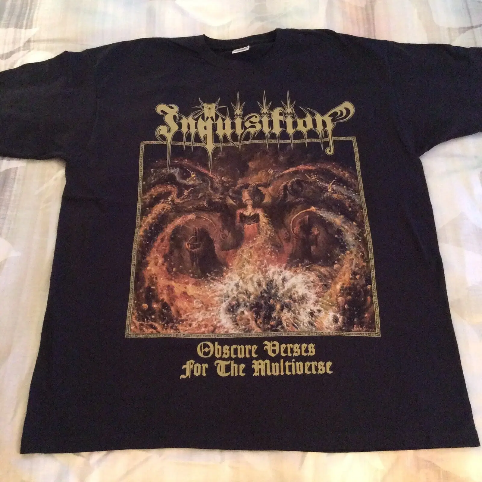 INQUISITION Obscure Verses Shirt XL,Azarath, The Chasm, Urgehal, Urfaust, Absu