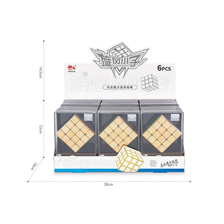 Cyclone Boy Electroplating Magnetic 2x2 3x3 4x4 Magic Cube Professional Speed Cube Cubo Magico Puzzle Toy For Children Kids Gift
