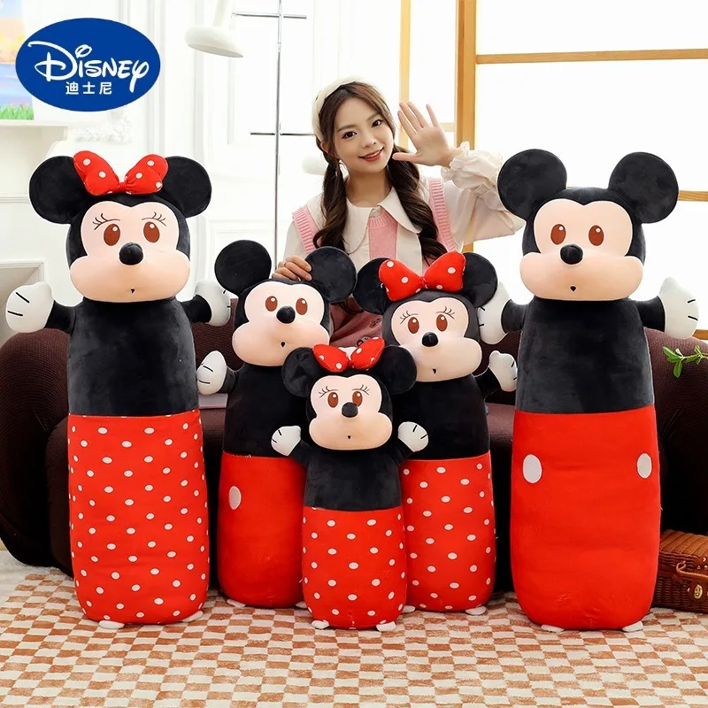

65/85/110cm Big Size Mickey Mouse Disney Anime Plush Stuffed Doll Kawaii Minnie Mouse Room Pillow Children's Holiday Gift