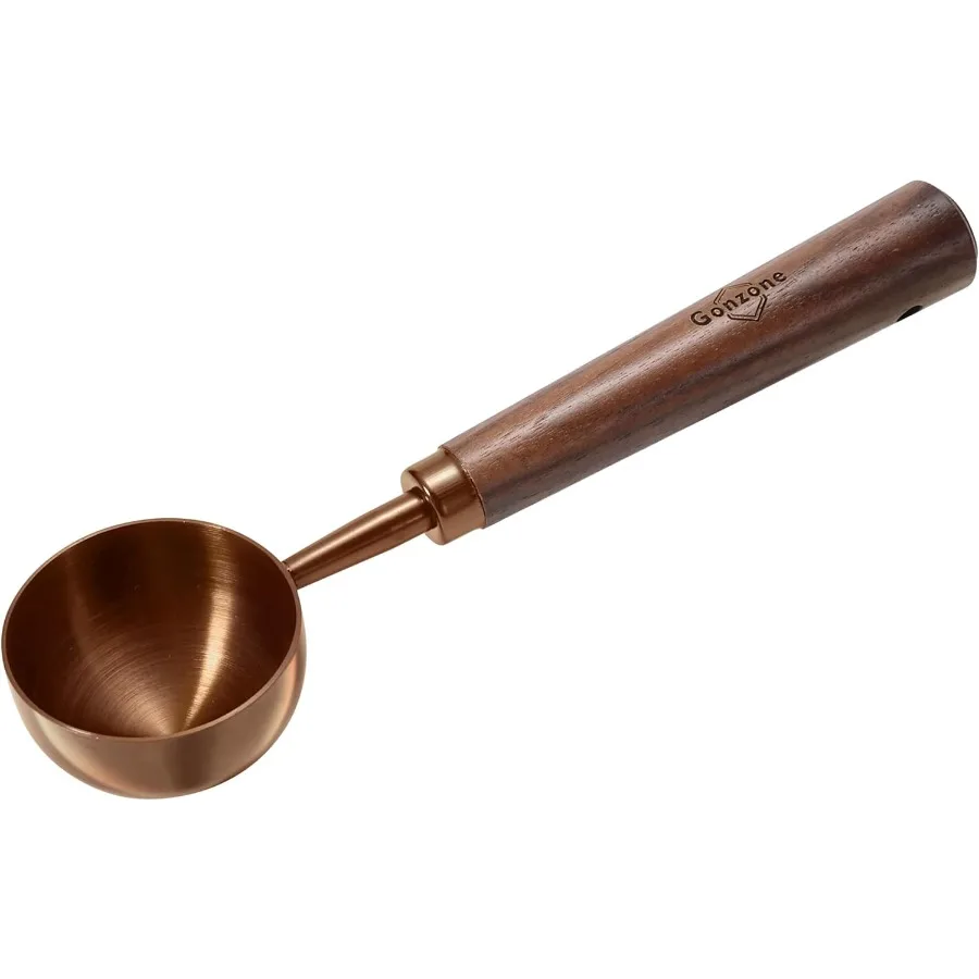 

Vintage Coffee Measuring Spoon - 304 Stainless Steel Coffee Scoop 10g Capacity Walnut Handle - Perfect for Coffee Tea and More