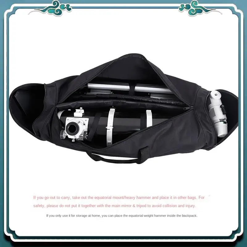Reliable Astronomical Telescope Thickened Small Black Backpack Outdoor Portable Storage Bag