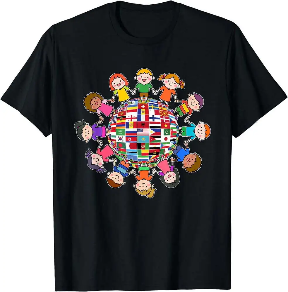 Hispanic Heritage Month Kids Latina All Countries Flags T-Shirt Anime Graphic T-shirts Y2K Tops New Arrival Unisex Summer