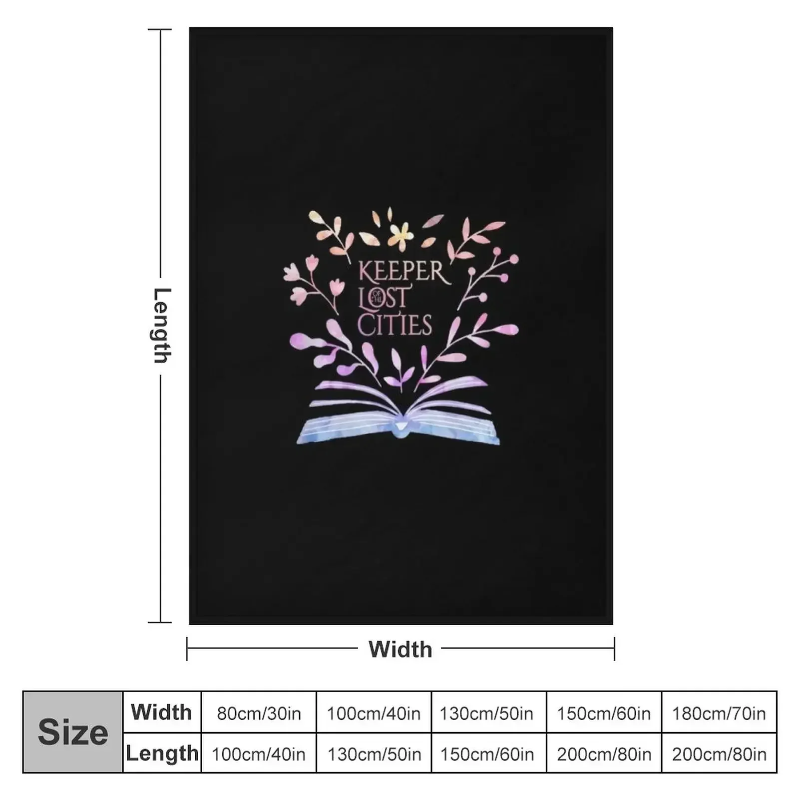 keeper of the lost cities flower Throw Blanket cosplay anime Travel Hairy Decorative Throw Blankets