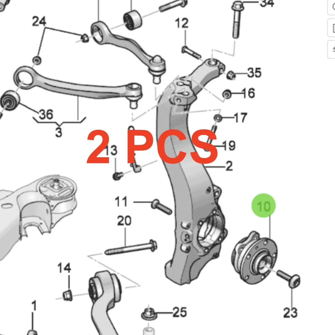 2PCS 3W0 407 613 E for Bentley 3w0407613e