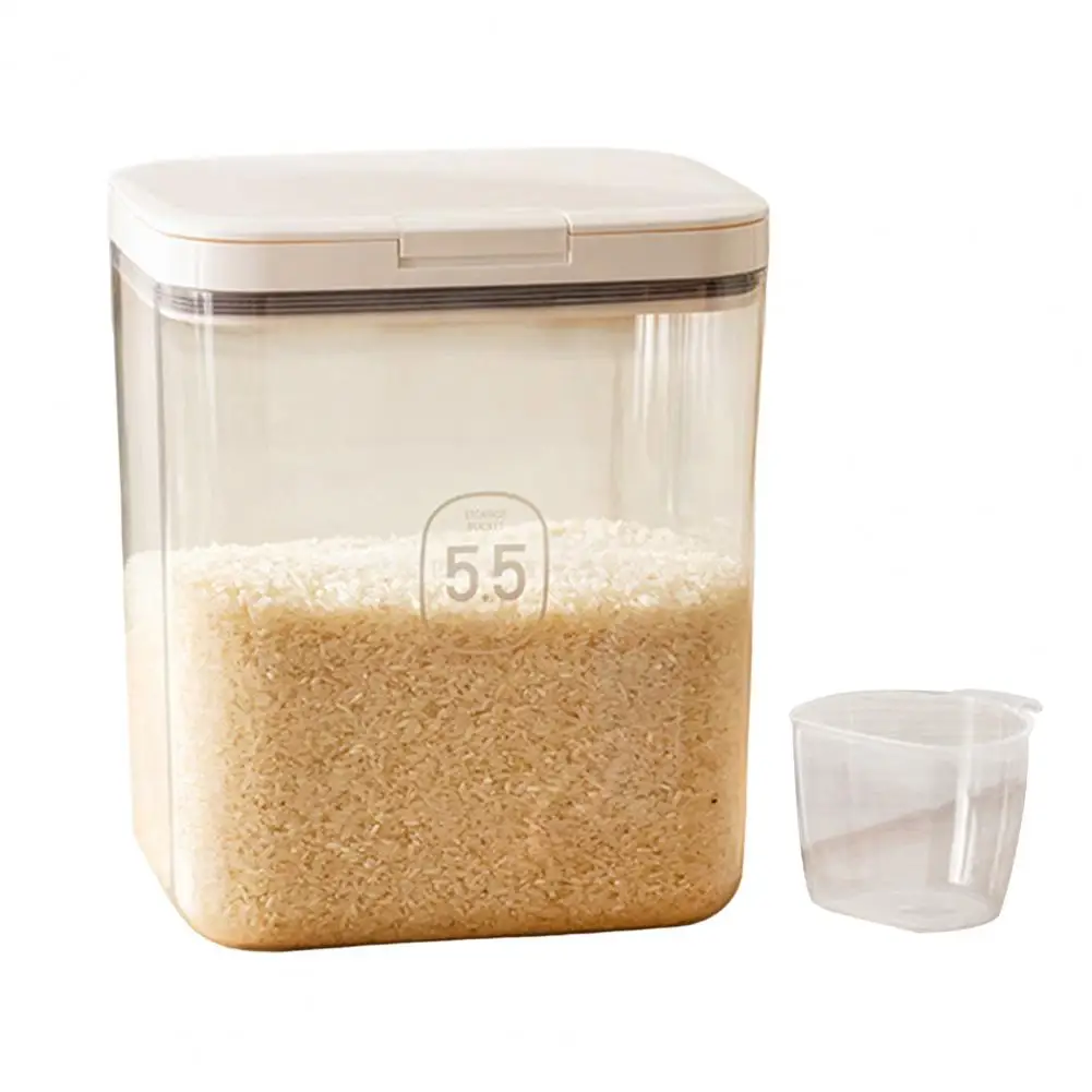 

Rice Bucket Versatile Storage Container for Rice More Multi-functional Rice Flour Container Set with Good Sealing Easy